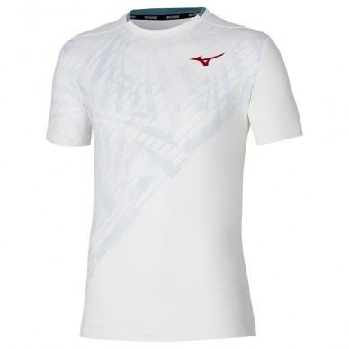 camiseta Mizuno Tennis Mug Shadow Graphic Tee blanco