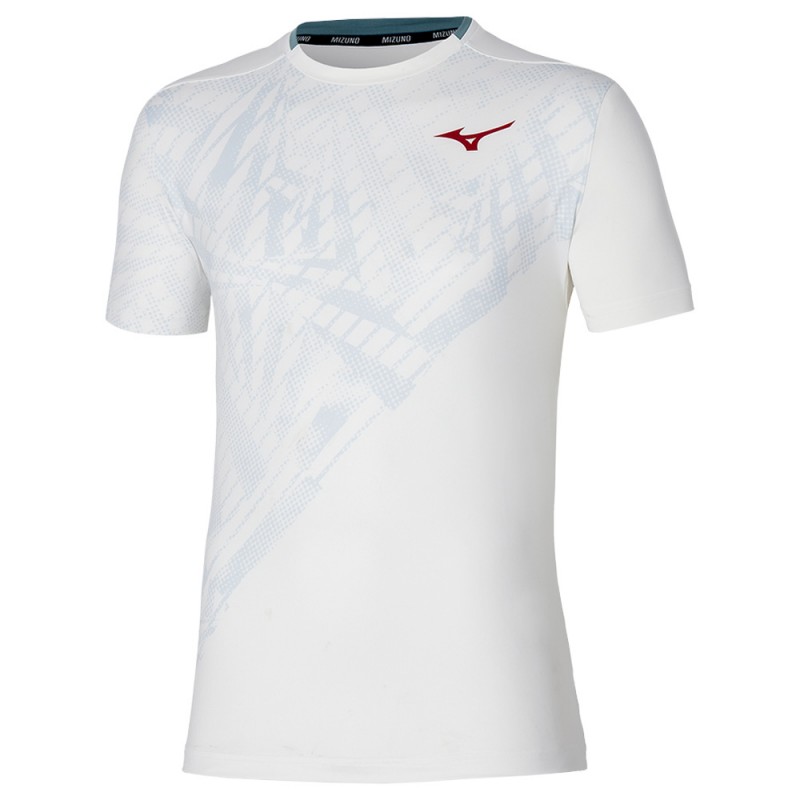 camiseta Mizuno Tennis Mug Shadow Graphic Tee blanco camiseta Mizuno Tennis Mug Shadow Graphic Tee blanco
