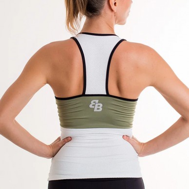 Camiseta BB Clay verde oliva blanco negro