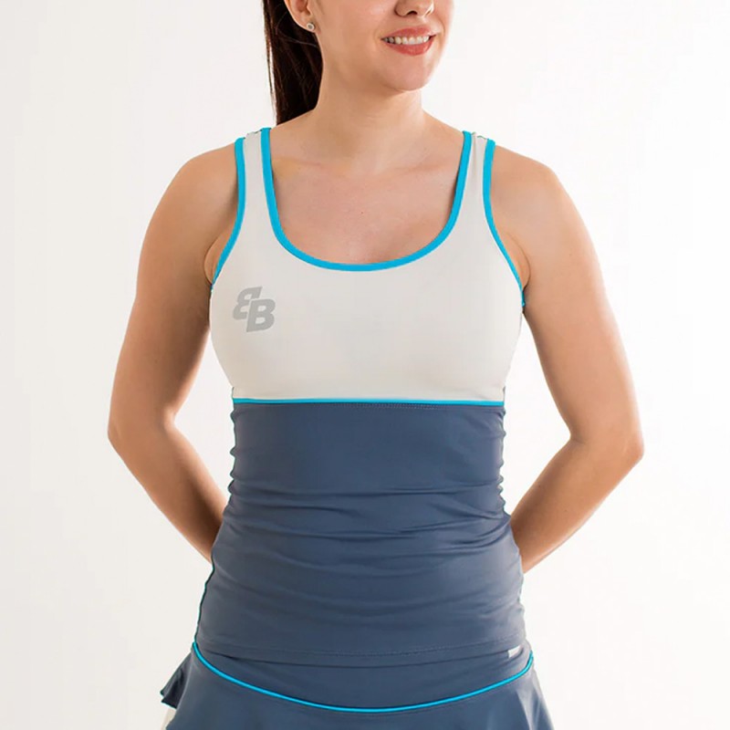 Camiseta BB Net gris azulado crema Camiseta BB Net gris azulado crema