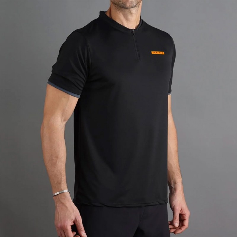 Polo Endless Bravery negro naranja