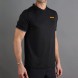 Polo Endless Bravery negro naranja