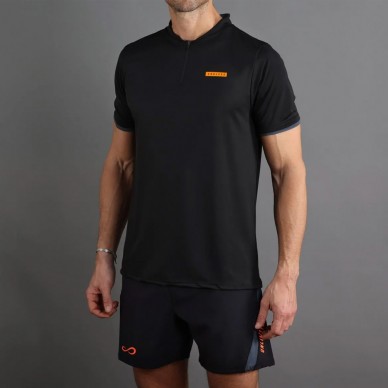 Polo Endless Bravery negro naranja