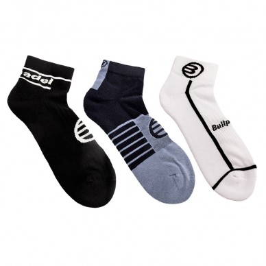calcetines Bullpadel BP2410L negro azul sombra