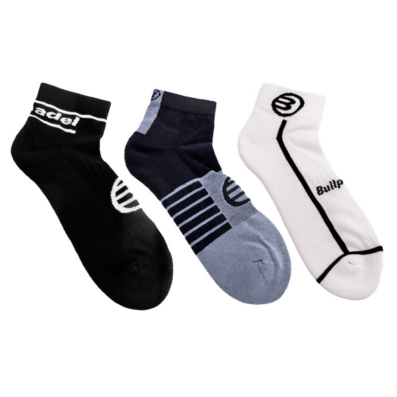calcetines Bullpadel BP2410L negro azul sombra calcetines Bullpadel BP2410L negro azul sombra