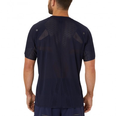 Camiseta Asics Metarun SS Top azul marino