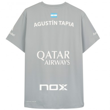 Camiseta Nox AT10 Agustín Tapia gris