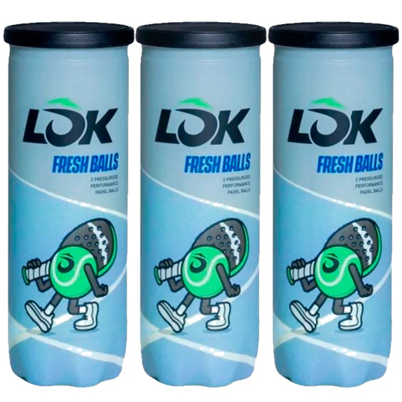 Pack 3 botes pelotas LoK Fresh Balles