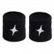 Muñequeras Star Vie Star negra logo blanco