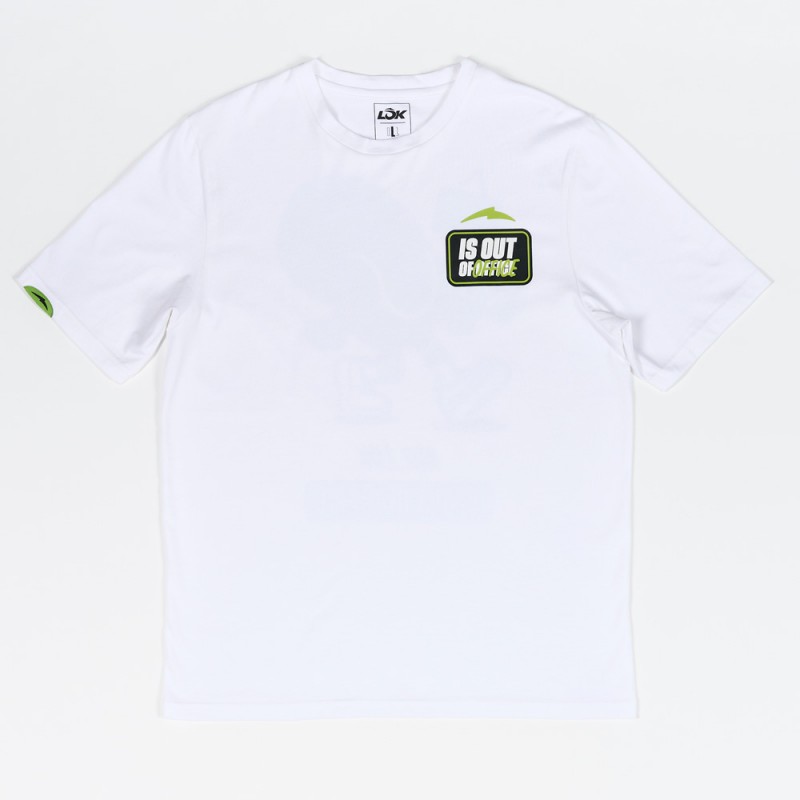 Camiseta Lok Out Of Office By Mr. M blanca