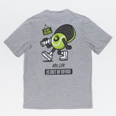 Camiseta Lok Out Of Office By Mr. M gris