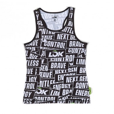 Camiseta Lok Sticker Storm Tank negra
