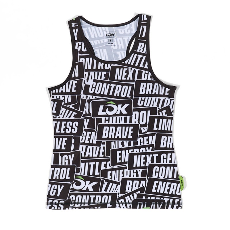 Camiseta Lok Sticker Storm Tank negra
