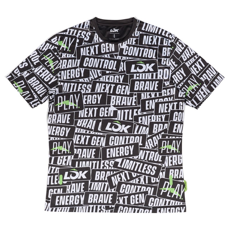 Camiseta Lok Sticker Storm negra Camiseta Lok Sticker Storm negra