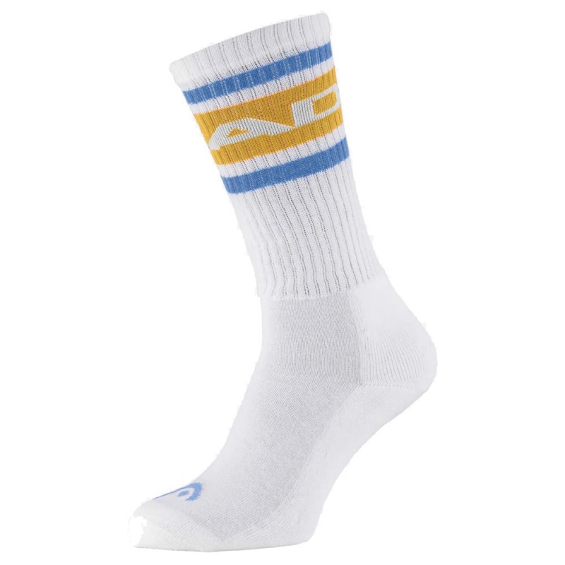 Calcetines Head Tennis 1P Long Crew amarillos azules Calcetines Head Tennis 1P Long Crew amarillos azules