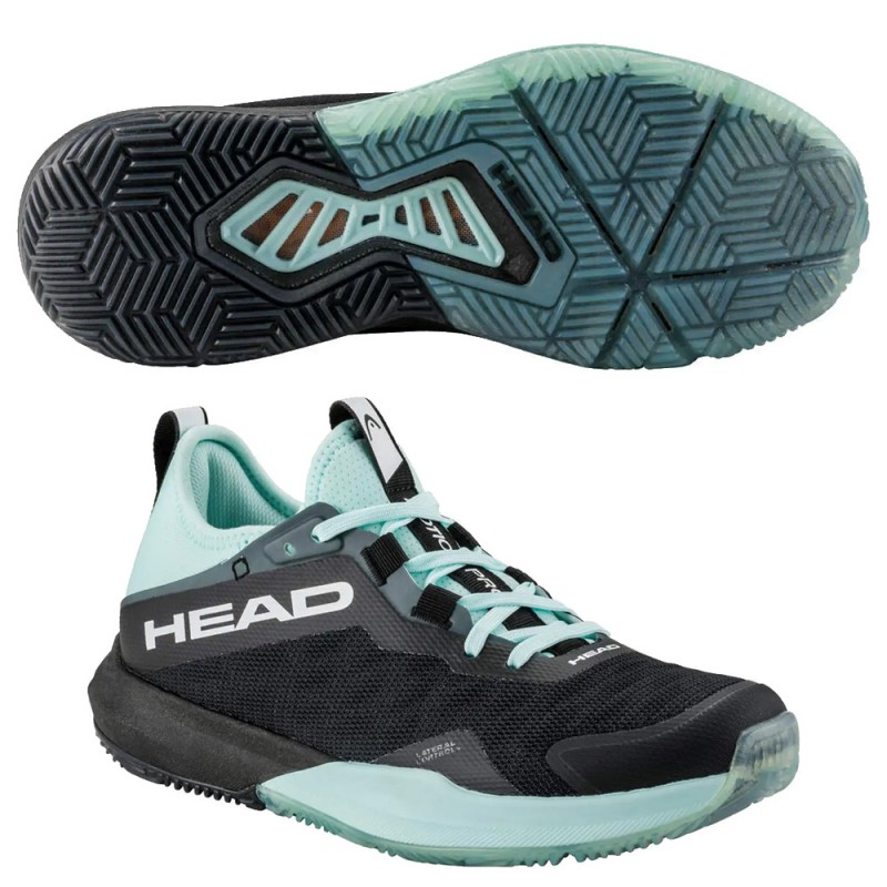 Zapatillas Head Motion Pro Padel Woman black aqua 2024 Zapatillas Head Motion Pro Padel Woman black aqua 2024
