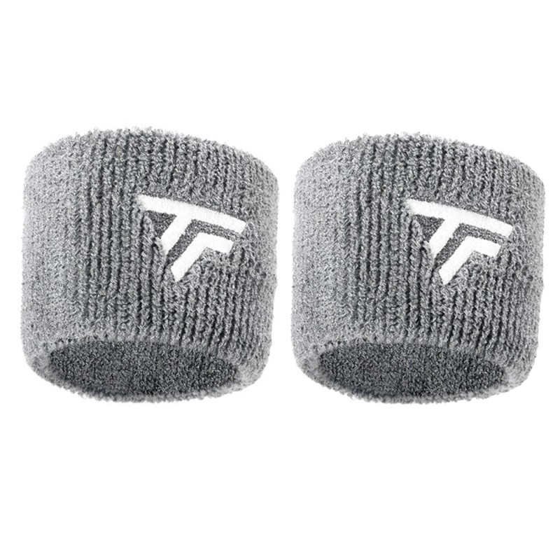 Muñequeras Tecnifibre x2 gris plata Muñequeras Tecnifibre x2 gris plata