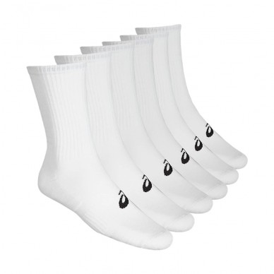 Calcetines Asics 6PPK Crew blancos