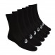Calcetines Asics 6PPK Crew negros