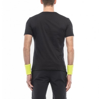 Camiseta Hydrogen Sketch azul marino amarillo fluor