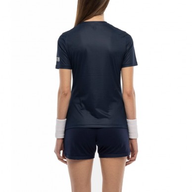Camiseta Hydrogen Drip Tech azul marino fucsia fluor