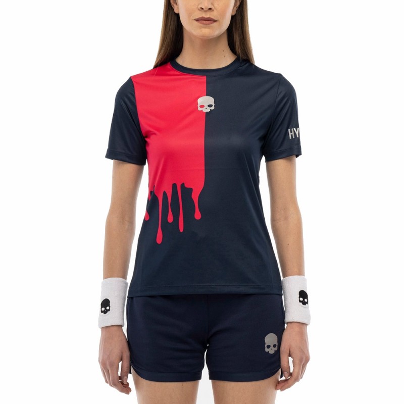 Camiseta Hydrogen Drip Tech azul marino fucsia fluor Camiseta Hydrogen Drip Tech azul marino fucsia fluor