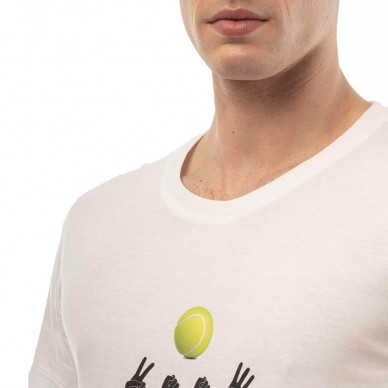 Camiseta Hydrogen Tennis Ball blanco