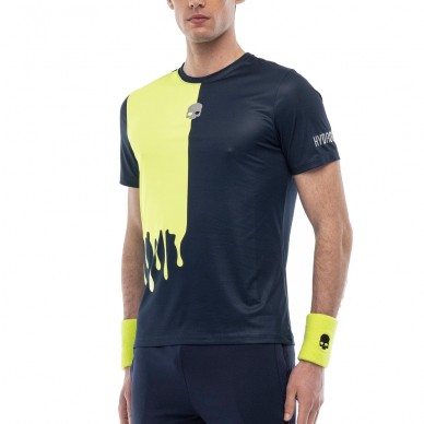 Camiseta Hydrogen Drip Tech azul marino fluor