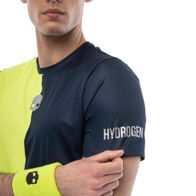 Camiseta Hydrogen Drip Tech azul marino fluor