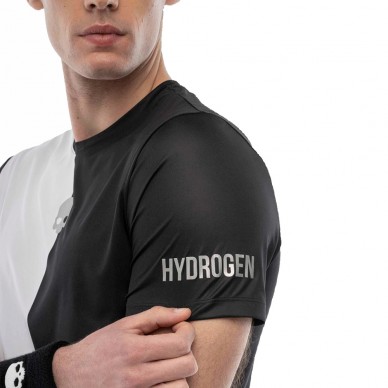 Camiseta Hydrogen Drip Tech negro blanco