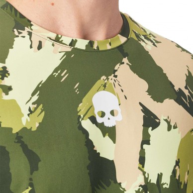 Camiseta Hydrogen Brushed Camo Tech verde