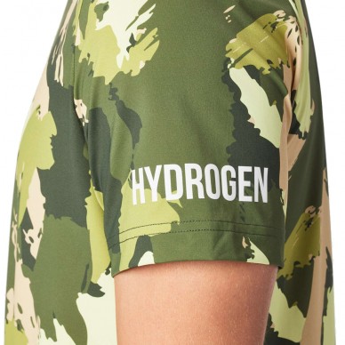 Camiseta Hydrogen Brushed Camo Tech verde