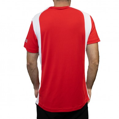 Camiseta Hydrogen Inlay Tech rojo blanco