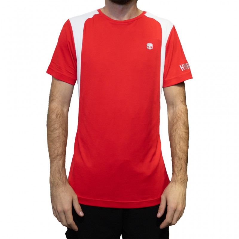 Camiseta Hydrogen Inlay Tech rojo blanco