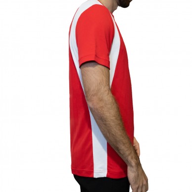Camiseta Hydrogen Inlay Tech rojo blanco