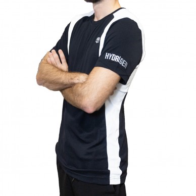 Camiseta Hydrogen Inlay Tech negro blanco