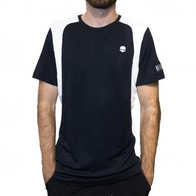Camiseta Hydrogen Inlay Tech negro blanco