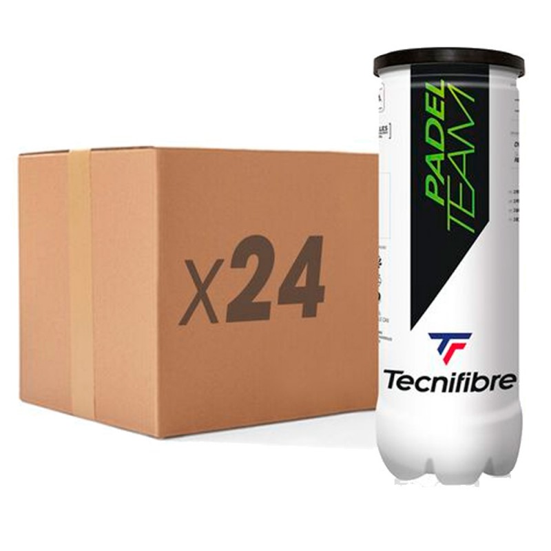 Cajón pelotas Tecnifibre Padel Team 24x3 Cajón pelotas Tecnifibre Padel Team 24x3