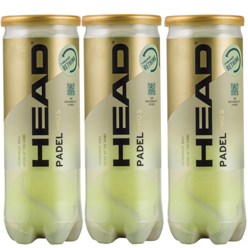 Pack 3 Botes Pelotas Head Padel Pro S Pack 3 Botes Pelotas Head Padel Pro S