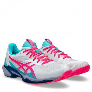 Zapatillas Asics Solution Speed FF 3 Padel white hot pink 2025