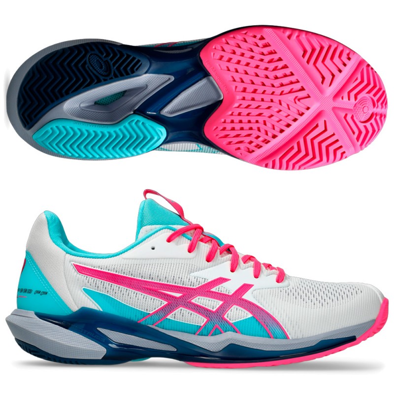 Zapatillas Asics Solution Speed FF 3 Padel white hot pink 2025 Zapatillas Asics Solution Speed FF 3 Padel white hot pink 2025