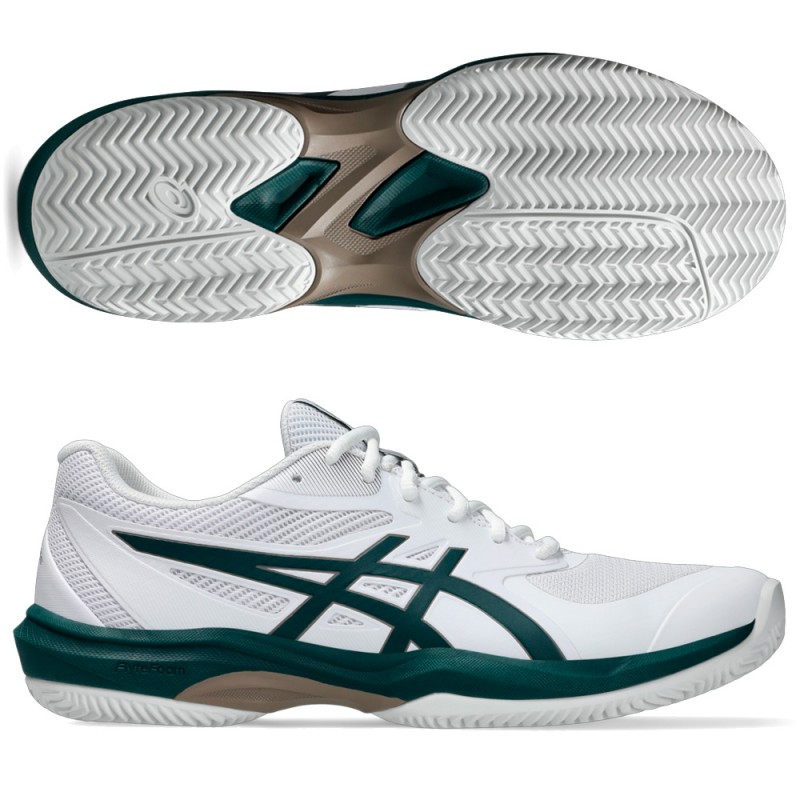 Zapatillas Asics Game FF Clay white saxon green 2025 Zapatillas Asics Game FF Clay white saxon green 2025