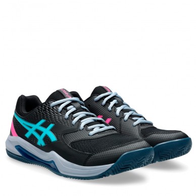 Zapatillas Asics Gel Dedicate 8 Padel Black energy aqua 2025