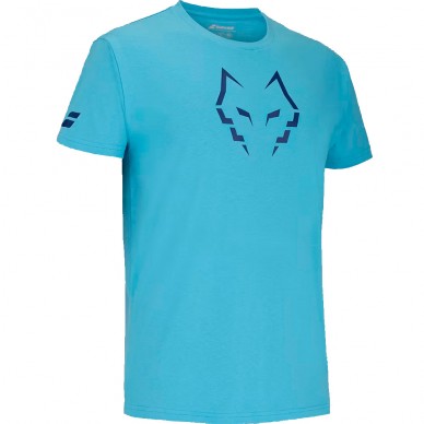 Camiseta Babolat Cotton Tee Lebrón Azul Cian