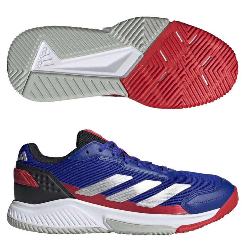 Zapatillas Adidas Courtquick Padel M Lucid Blue Silver 2025 Zapatillas Adidas Courtquick Padel M Lucid Blue Silver 2025