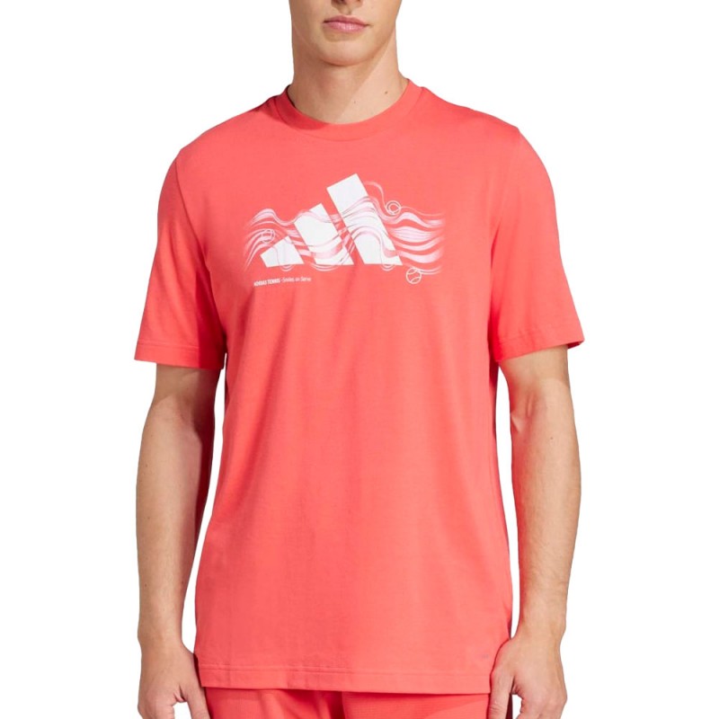 Camiseta Adidas M TNS Logo roja