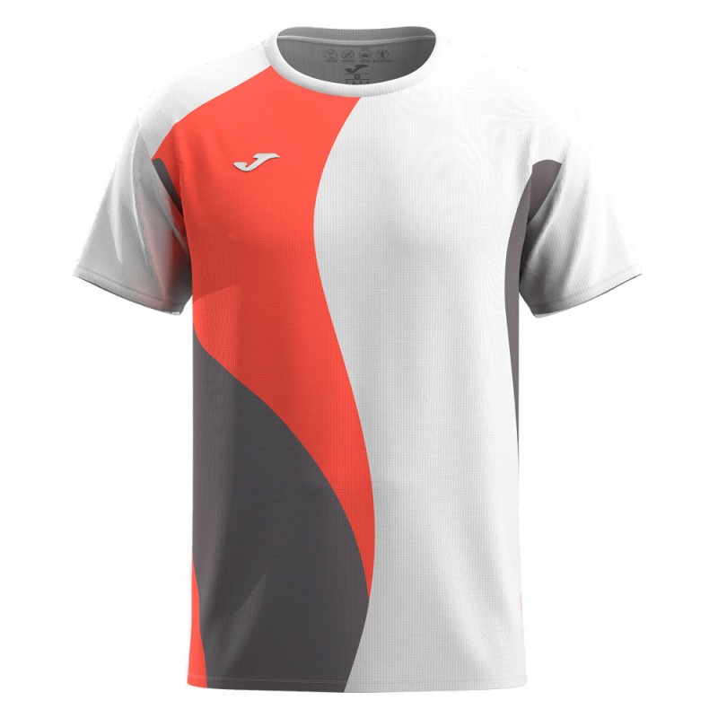Camiseta Joma Torneo blanco coral Camiseta Joma Torneo blanco coral