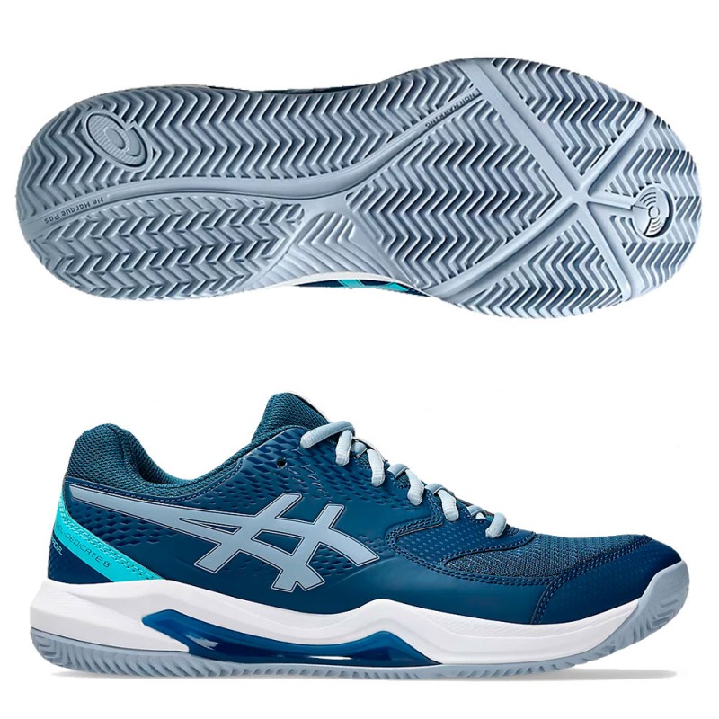 Zapatillas Asics Gel Dedicate 8 Padel Mako Blue Grey Blue 2025
