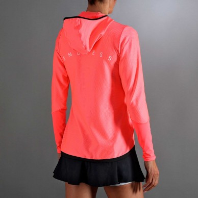 Sudadera Endless Breath Line Bright Coral