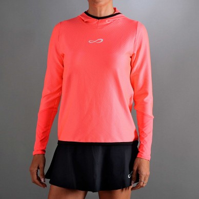 Sudadera Endless Breath Line Bright Coral